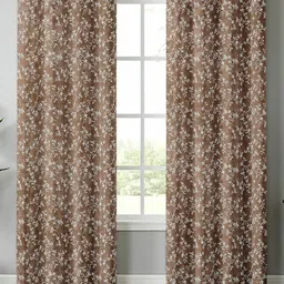 Aura Brown & White Set of 2 Floral Door-image-85