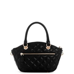 GUESS Textured PU Structured Satchel with Quilted image 2