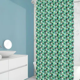 ArtzFolio Green & Red Printed Waterproof Shower Curtains-image-82