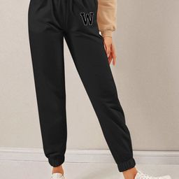 TABADTOD Women Printed Relaxed Loose Fit Joggers Trousers-picture-22