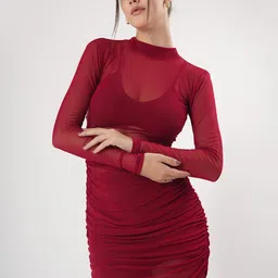 clobug Net Bodycon Mini Dress-image-34