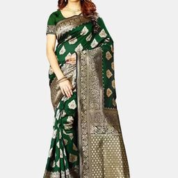 Florence Woven Design Zari Pure Silk Kanjeevaram Saree-image-47