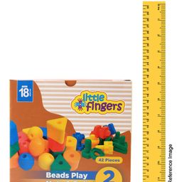 little fingers Little Finger Beads Play & Nuts Bolts Blocks Multicolor - 42 Pieces image 3