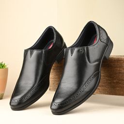 Valentino Men Textured Leather Formal Slip On-image-25