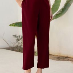 Janasya Women Cotton Straight Fit Trousers-image-73