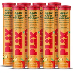 PLIX THE PLANT FIX Set Of 8 Apple Cider Vinegar Effervescent- 15 Tablets Each- Orange-4