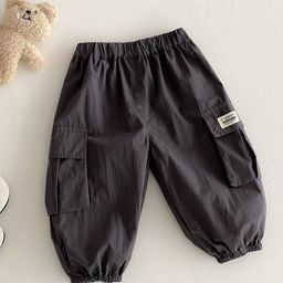 LULU & SKY Boys Loose Fit High-Rise Joggers Trousers-picture-1