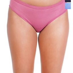 Liigne Pack Of 3 Cotton Mid Rise Basic Briefs VCPC1954-XS-image-51