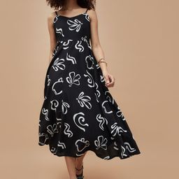 Ginger by Lifestyle Print Midi Dress-image-62