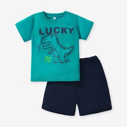 YK Boys Printed T-shirt with Shorts-image-78