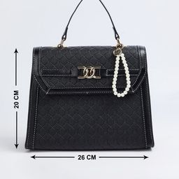 max Textured PU Structured Handheld Bag image 4