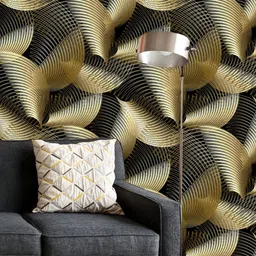 ArtzFolio Printed UV-Resistant Anti-Bacterial D Abstract Geometric Swirls Peel & Stick Wallpaper-image-6