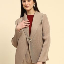 Global Republic Self Design Open Front Shrug-27