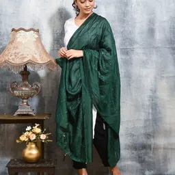 swatika Geometric Embroidered Sequinned Dupatta image 2