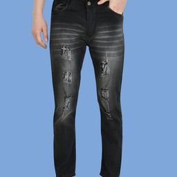 COMFITS Men Classic Mildly Distressed Heavy Fade Stretchable Jeans-image-86