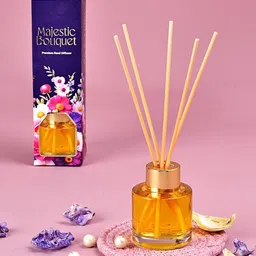 Hyperfoods Purple Majestic Bouquet Reed Diffuser Set - 50 ml-11
