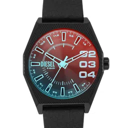 DIESEL Men Dial & Leather Straps Analogue Watch DZ2175-8