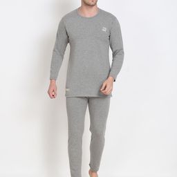 OOSHIN UK Men Cotton Round Neck Thermal Set-image-86