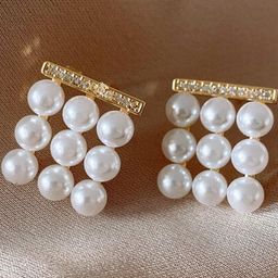 DIVASTRI Gold Alloy Earrings-6