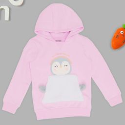 Pantaloons Junior Girls Hooded Printed Sweatshirt-image-86