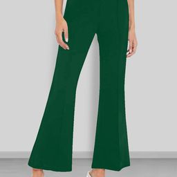 Dream Beauty Fashion Women Solid Flared Easy Wash Pleated Trousers-picture-6