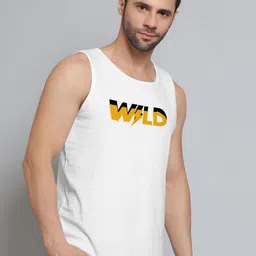 DAB SHARK Printed Cotton Gym Vests-image-90