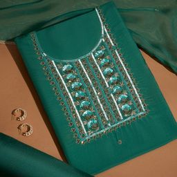 Taneira Embroidered Unstitched Dress Material-image-52