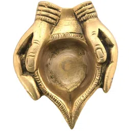 Indianshelf Textured Brass Oil Diya-image-61