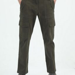 THE BEETEL HOUSE Men Relaxed Straight Fit Cargos Trousers-picture-36