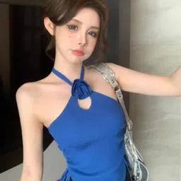 KPOP Women Halter Neck Sleeveless Top-image-11
