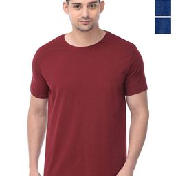 COLOR CAPITAL Pack of 3 Unisex Solid Round Neck Cotton T-Shirts-image-11