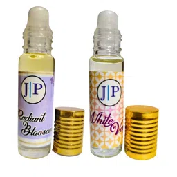 Jeval Set Of 2 White Vanilla & Radiant Blossom Alcohol Free Attar - 6 ml Each image 4