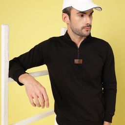 Rigo Men Mock Collar Pullover Sweatshirt-image-8
