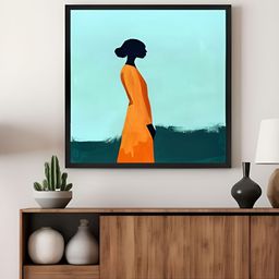 999Store Blue & Green Abstract Canvas Wall Art-7