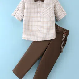 Mark & Mia Boys Checked Shirt with Trousers-image-39