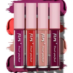 FOPE Set Of 4 Pout Perfect Long Lasting Liquid Lipstick - 4 ml Each-9
