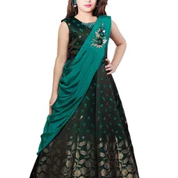 Wommaniya Impex Jacquard Fit & Flare Maxi Dress-picture-39