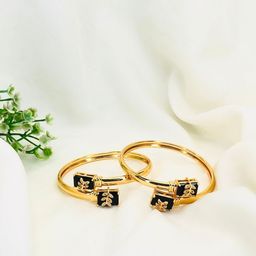 Anouk Set Of 2 18k Gold-Plated American Diamond Kada Bracelet image 3