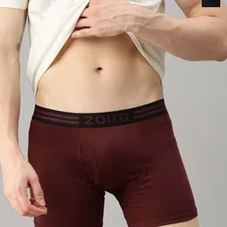 Zoiro Pack Of 2 Cotton Trunks ZO-TR-1013-BC-DB-S-2PC-picture-0