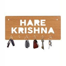 CVANU Brown & White Patterned Wooden Key Holders-picture-31