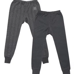 mack jonney VIMAL JONNEY Kids Pack Of 2 Striped Cotton Thermal Bottoms-picture-29