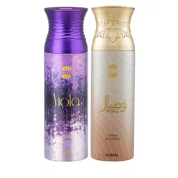 Ajmal Women Viola & Wisal Deodorant Spray - 200 ml Each-15