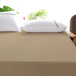 Jinaya's Beige Terry Fitted King Size Waterproof Mattress Protector-picture-22