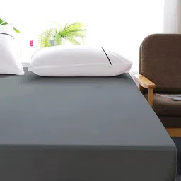 Jinaya's Grey Terry Fitted King Size Waterproof Mattress Protector-picture-23