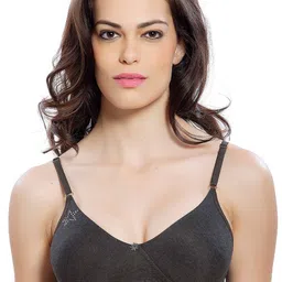 Lady Love Black Cotton Bra-53