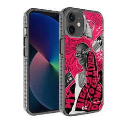 DailyObjects Red & Black Printed Down The Street iPhone 12 Phone Case-36