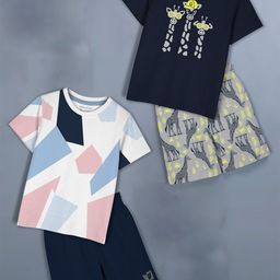 HELLCAT Pack Of 2 Girls Printed Top with Shorts-image-19