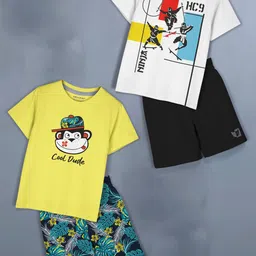 HELLCAT Girls Pack Of 2 Printed T-shirt with Shorts-picture-54