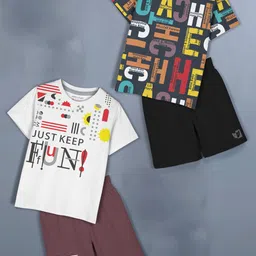 HELLCAT Girls Pack Of 2 Printed T-shirt With Shorts-image-15