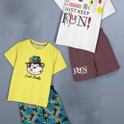 HELLCAT Pack Of 2 Girls Printed Top with Shorts-image-16